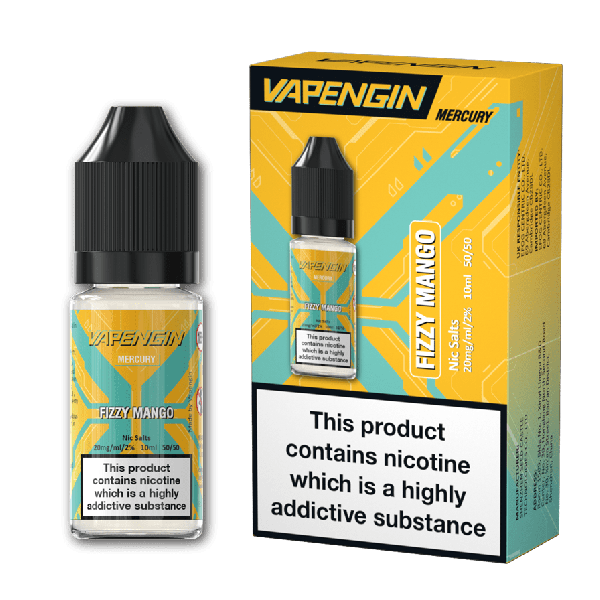 Fizzy Mango Mercury E-Liquid Nicotine Salt By Vapengin 10ml - Vapestore Direct