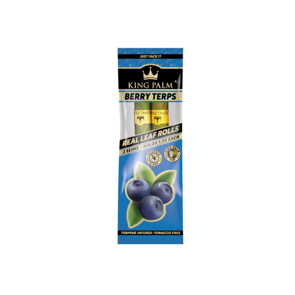 King Palm Terpene Infused Berry Terps Flavoured Slim Rolls - Vapestore Direct