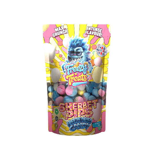 Freezy Treats Sherbet Pips Freeze Dried Candy Packet Front - Vapestore Direct