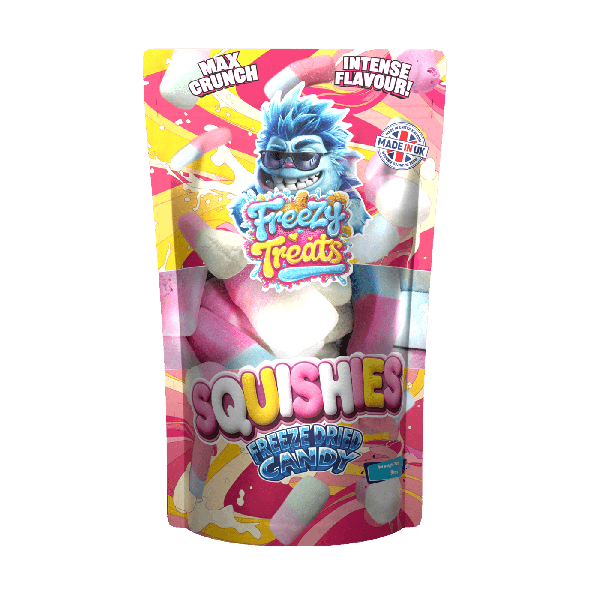 Freezy Treats Squishies Freeze Dried Candy Packet Front - Vapestore Direct