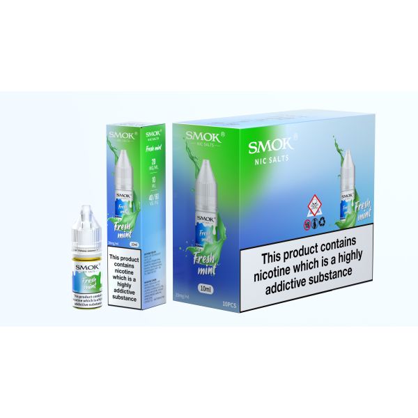 Fresh Mint E-Liquid Nicotine Salt By Smok 10ml - Vapestore Direct