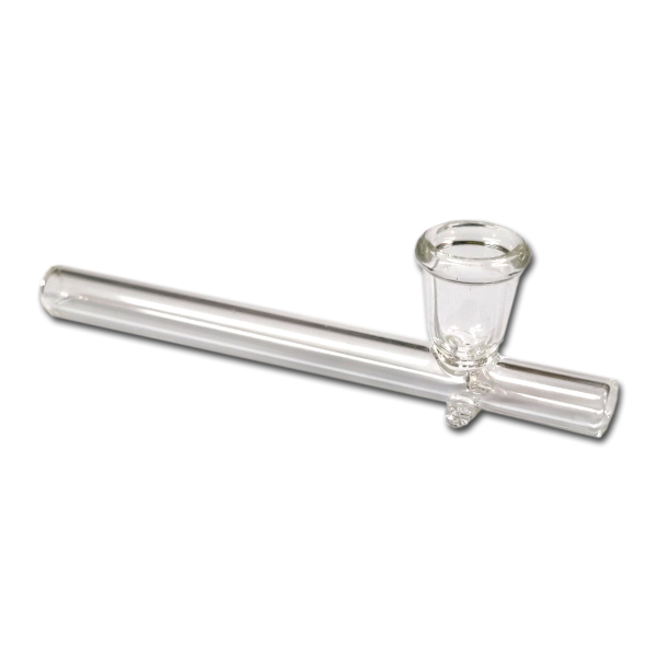 Extra Slim Glass U Bowl Pipe - Vapestore Direct