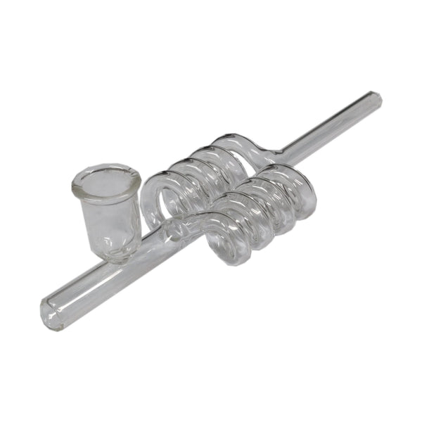 17cm Twin Spiral Glass Pipe - Vapestore Direct