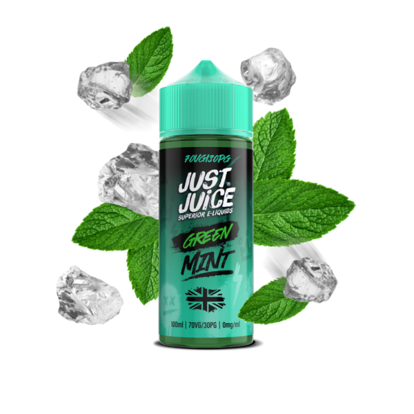 Green Mint E-Liquid Shortfill By Just Juice 100ml - Vapestore Direct