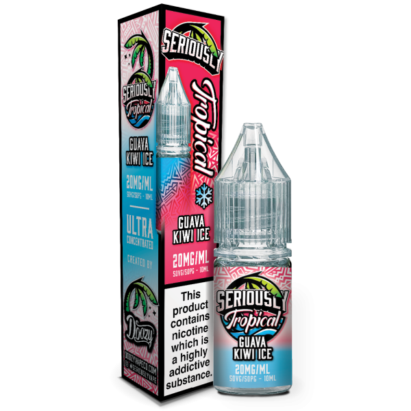 Guava Kiwi Ice E-Liquid Nicotine Salt By Doozy Seriously Salty Tropical 10ml - Vapestore Direct