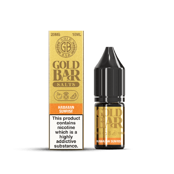 Hawaiian Sunrise E-Liquid Nicotine Salt By Gold Bar 10ml - Vapestore Direct