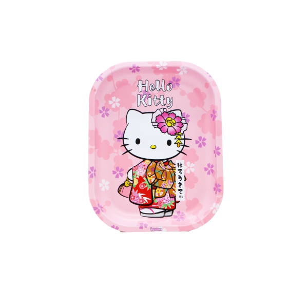 G.Rollz Hello Kitty Metal Rolling Tray - Pink Japanese - Vapestore Direct