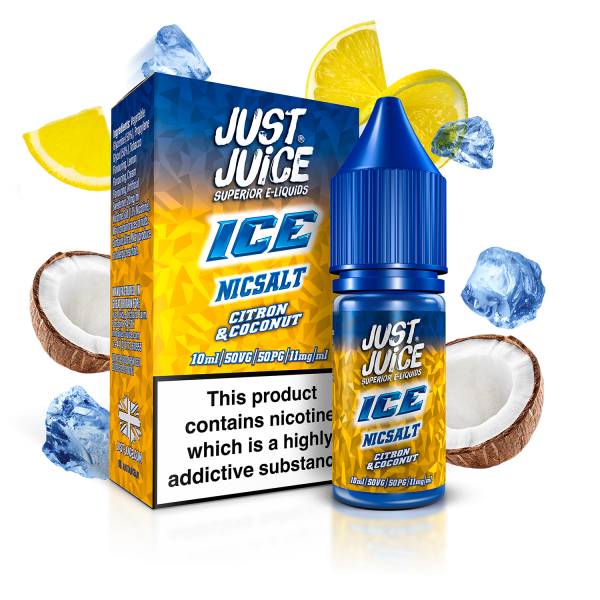 Citron & Coconut ICE E-Liquid Nicotine Salt By Just Juice 10ml - Vapestore Direct