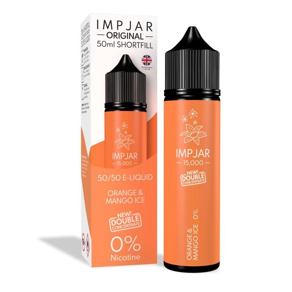 Orange & Mango Ice E-Liquid IMP20 15000 Shortfill By Impjar 50ml - Vapestore Direct