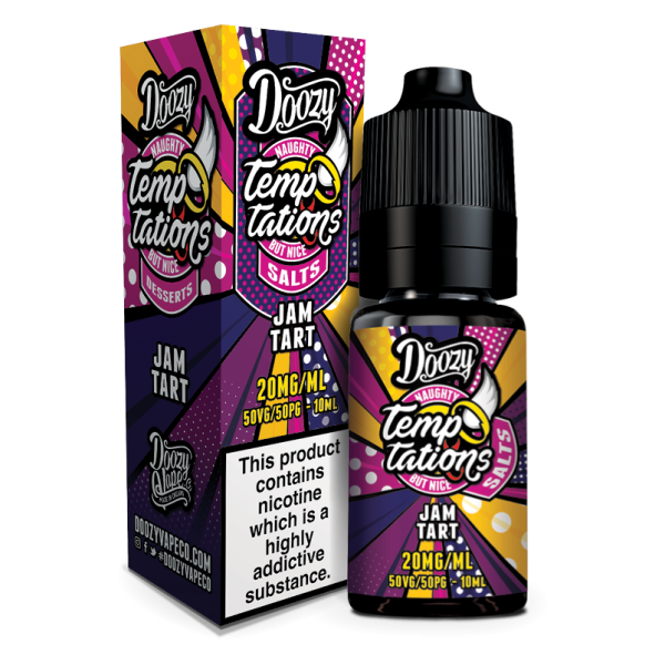 Jam Tart Temptations E-Liquid Nicotine Salt By Doozy Vape 10ml - Vapestore Direct