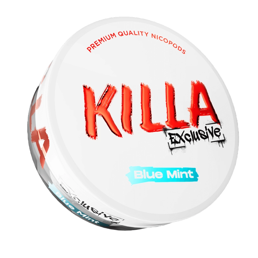 Killa EXCLUSIVE Blue Mint Nicotine Pouches 16.5mg - Vapestore Direct