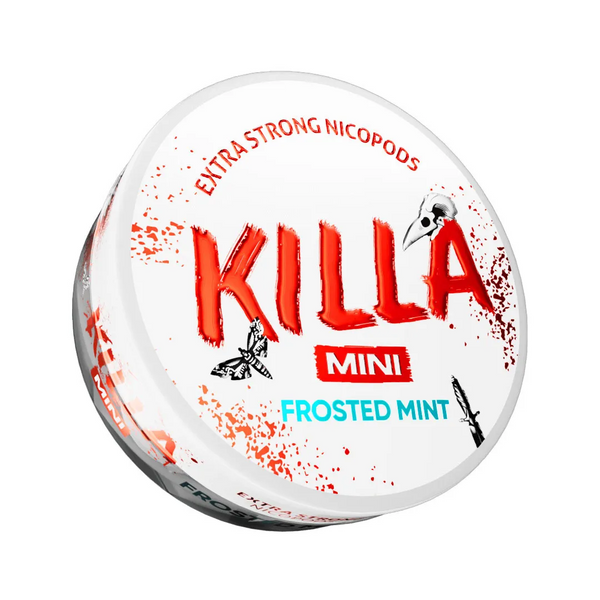 Killa MINI Frosted Mint Nicotine Pouches 16mg - Vapestore Direct