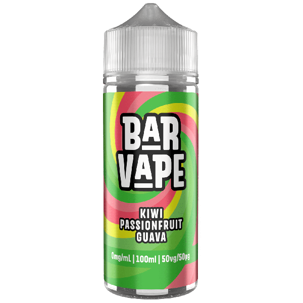 Kiwi Passion Fruit Guava E-Liquid Shortfill By Bar Vape 100ml - Vapestore Direct