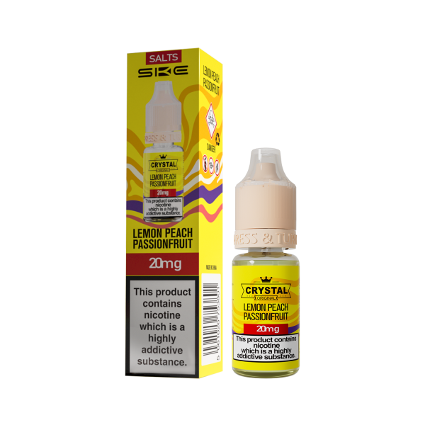 Lemon Peach Passion Fruit E-Liquid Nicotine Salt By SKE Crystal V2 10ml - Vapestore Direct