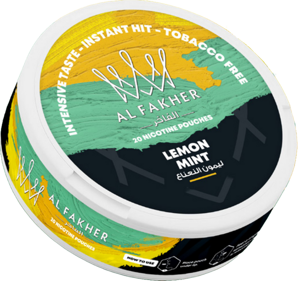 Al Fakher Lemon Mint Flavour Nicotine Pouch - My Nic Pouch