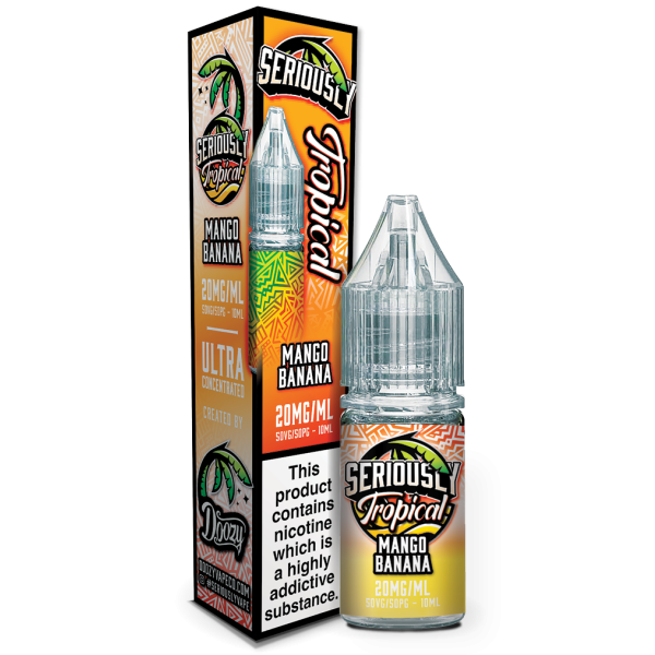 Mango Banana E-Liquid Nicotine Salt By Doozy Seriously Salty Tropical 10ml - Vapestore Direct