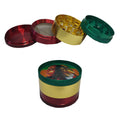 50mm Rasta Bob 4 Part Metal Grinder - Vapestore Direct