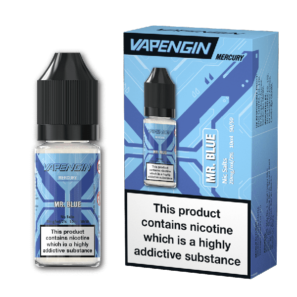 Mr. Blue Mercury E-Liquid Nicotine Salt By Vapengin 10ml - Vapestore Direct
