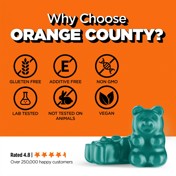 Orange County NMN Anti-Ageing, Memory & Energy Gummies - Vapestore Direct