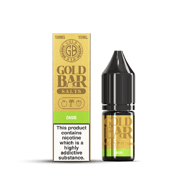 Oasis E-Liquid Nicotine Salt By Gold Bar 10ml - Vapestore Direct