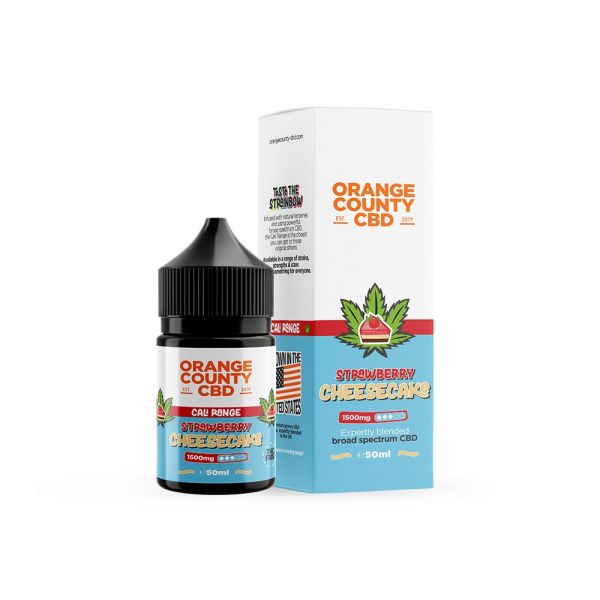 Strawberry Cheesecake CBD E-Liquid By Orange County 50ml - Vapestore Direct