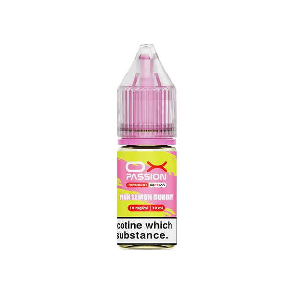 Pink Lemon Bubbly OX Passion Nicotine Salt E-Liquid By OXVA 10ml - Vapestore Direct