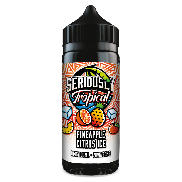 Pineapple Citrus Ice Seriously Tropical E-Liquid Shortfill By Doozy Vape 100ml - Vapestore Direct