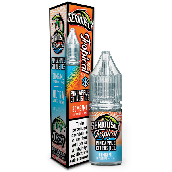 Pineapple Citrus Ice E-Liquid Nicotine Salt By Doozy Seriously Salty Tropical 10ml - Vapestore Direct