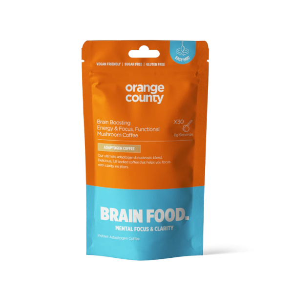 Orange County Brain Food Mushroom Coffee 200g - Vapestore Direct