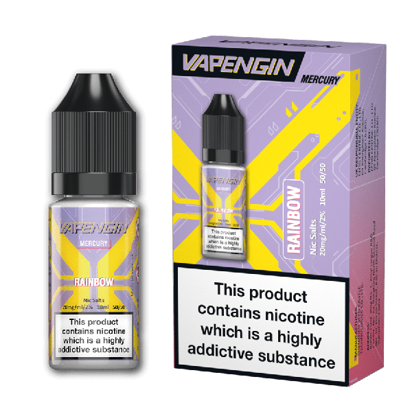 Rainbow Mercury E-Liquid Nicotine Salt By Vapengin 10ml - Vapestore Direct