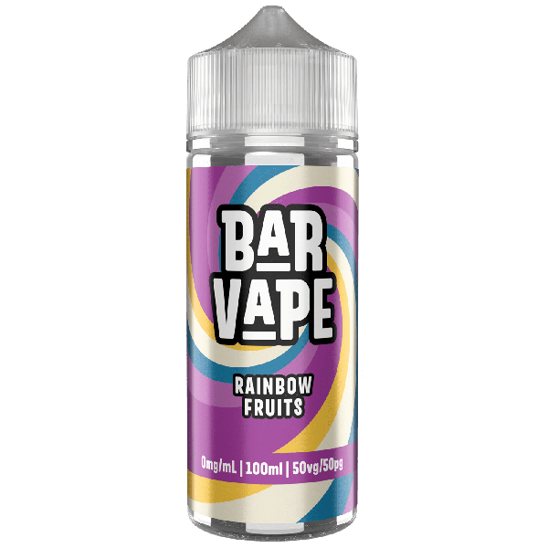 Rainbow Fruits E-Liquid Shortfill By Bar Vape 100ml - Vapestore Direct
