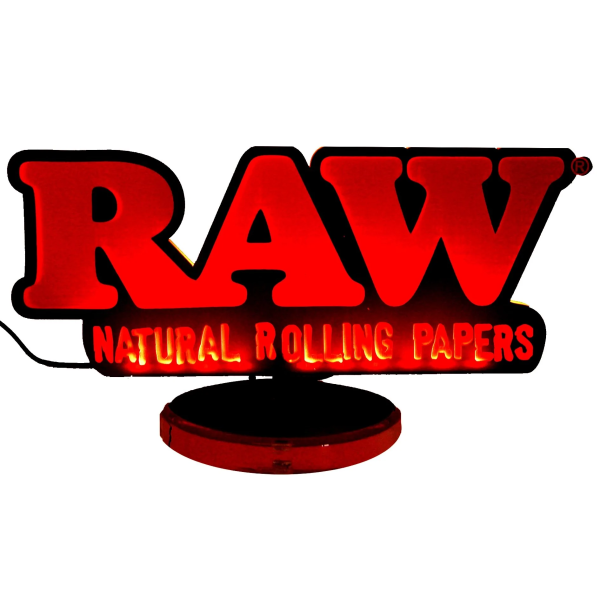Raw LED Logo Light Sign - Vapestore Direct