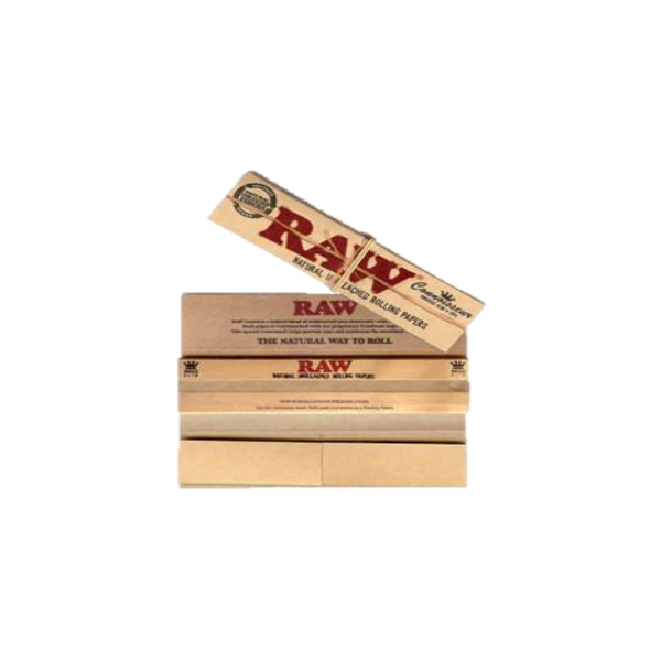 Raw Classic King Size Slim Connoisseur Papers & Roach Tips - Vapestore Direct