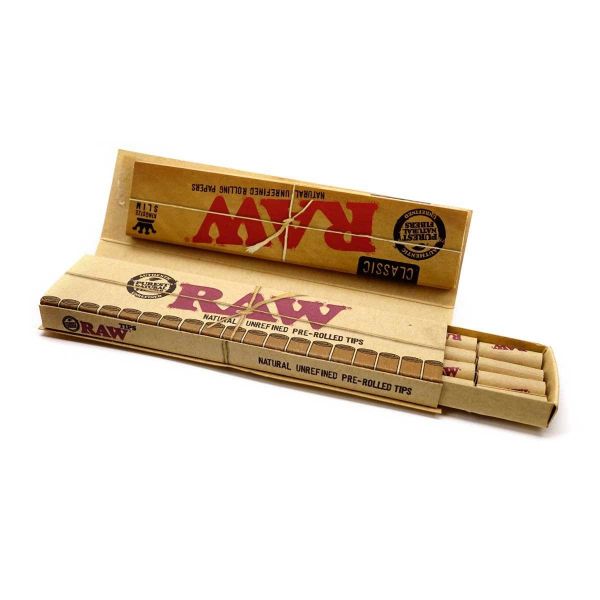 Raw Classic King Size Connoisseur With Pre-Rolled Tips - Vapestore Direct