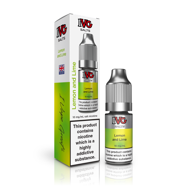 Lemon & Lime Flavour E-Liquid Nicotine Salt By IVG TALL BOX  10ml - Vapestore Direct