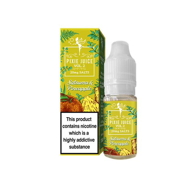 Satsuma & Pineapple E-Liquid Nicotine Salt By Pixie Juice Vol. 2 10ml - Vapestore Direct