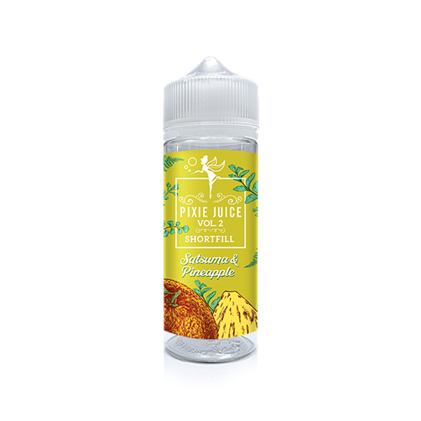 Satsuma & Pineapple E-Liquid Shortfill By Pixie Juice Vol.2 100ml - Vapestore Direct
