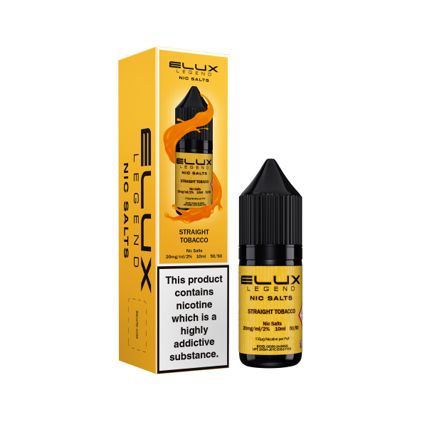 Straight Tobacco E-Liquid Nicotine Salt By Elux Legend 10ml - Vapestore Direct