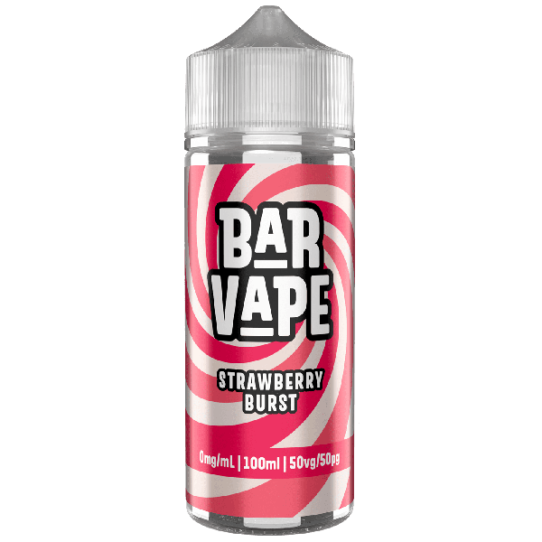 Strawberry Burst E-Liquid Shortfill By Bar Vape 100ml - Vapestore Direct