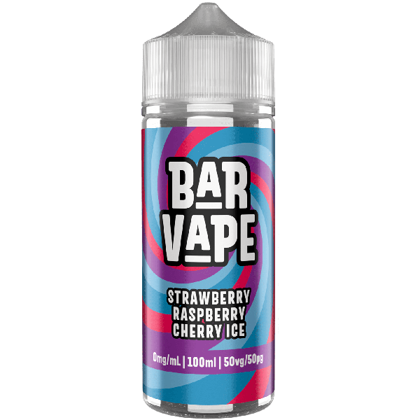 Strawberry Raspberry Cherry Ice E-Liquid Shortfill By Bar Vape 100ml - Vapestore Direct