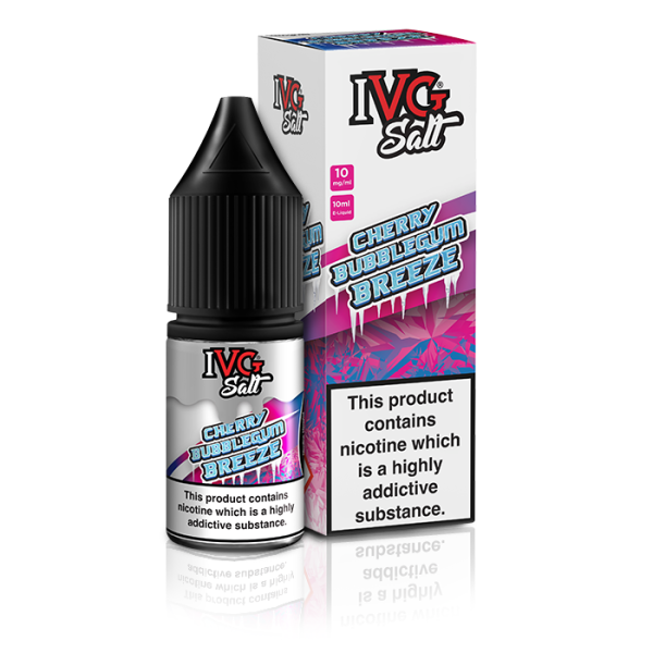 Cherry Bubblegum Breeze SUB ZERO E-Liquid Nicotine Salt By IVG 10ml - Vapestore Direct