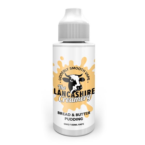 Bread & Butter Pudding E-Liquid Shortfill By The Lancashire Creamery 100ml - Vapestore Direct
