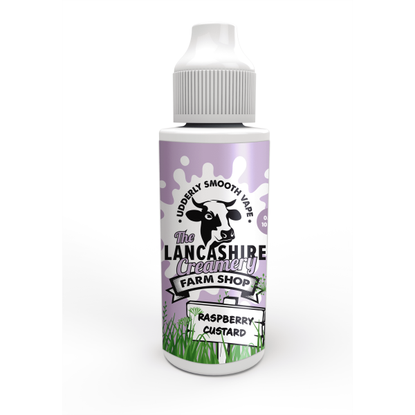 Raspberry Custard E-Liquid Shortfill By The Lancashire Creamery 100ml - Vapestore Direct