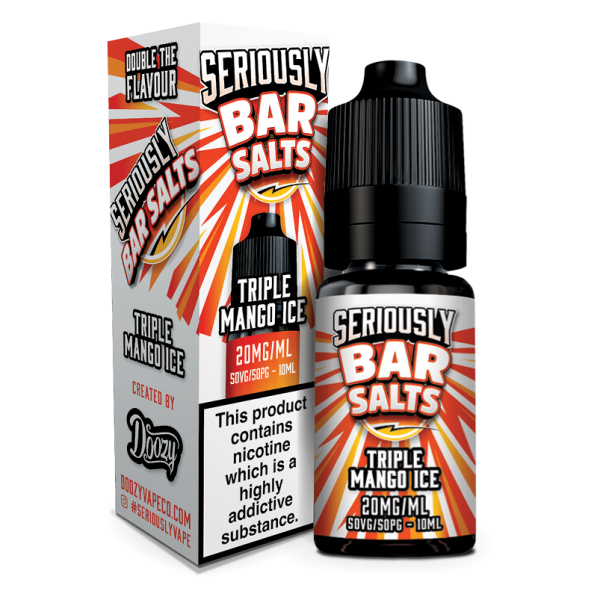 Triple Mango Ice Seriously Bar Salts E-Liquid Nicotine Salt By Doozy Vape 10ml - Vapestore Direct