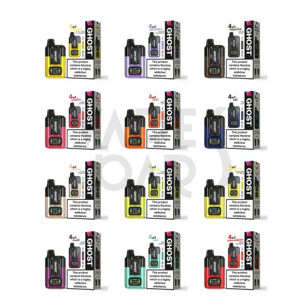 Vapes Bars Ghost 4 in 1 Disposable Vape Kit 20mg - Vapestore Direct