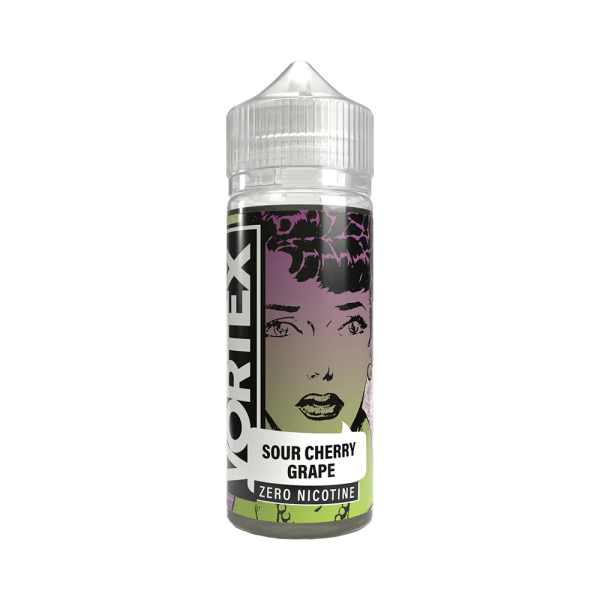 Sour Cherry Grape E-Liquid Shortfill By Vortex 100ml - Vapestore Direct