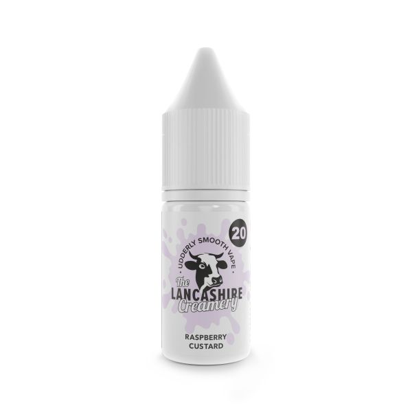 Raspberry Custard E-Liquid Nic Salt By The Lancashire Creamery 10ml - Vapestore Direct