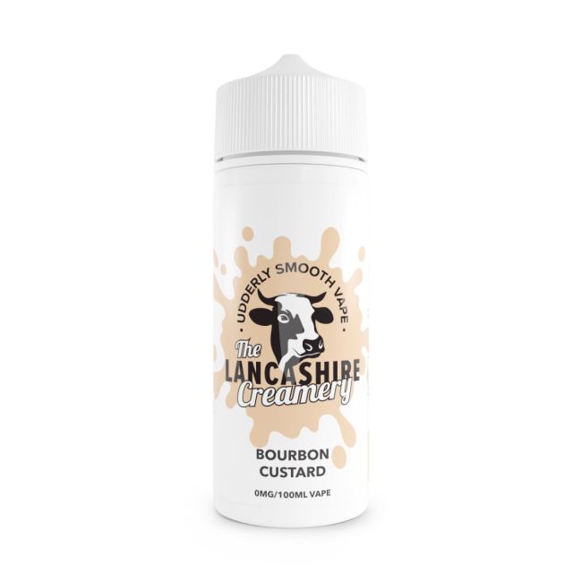 Bourbon Custard E-Liquid Shortfill By The Lancashire Creamery 100ml - Vapestore Direct