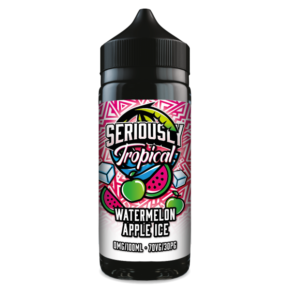 Watermelon Apple Ice Seriously Tropical E-Liquid Shortfill By Doozy Vape 100ml - Vapestore Direct