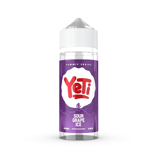 Sour Grape Ice E-Liquid Shortfill SUMMIT SERIES By Yeti 100ml - Vapestore Direct